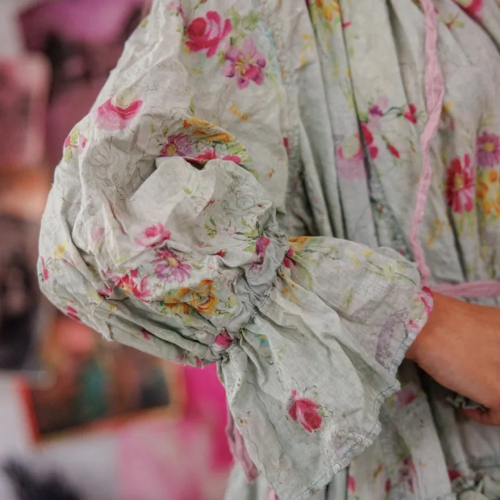 🪻NWT MAGNOLIA PEARL AMADEUS RUFFLE GOWN🪻 - Picture 5 of 10